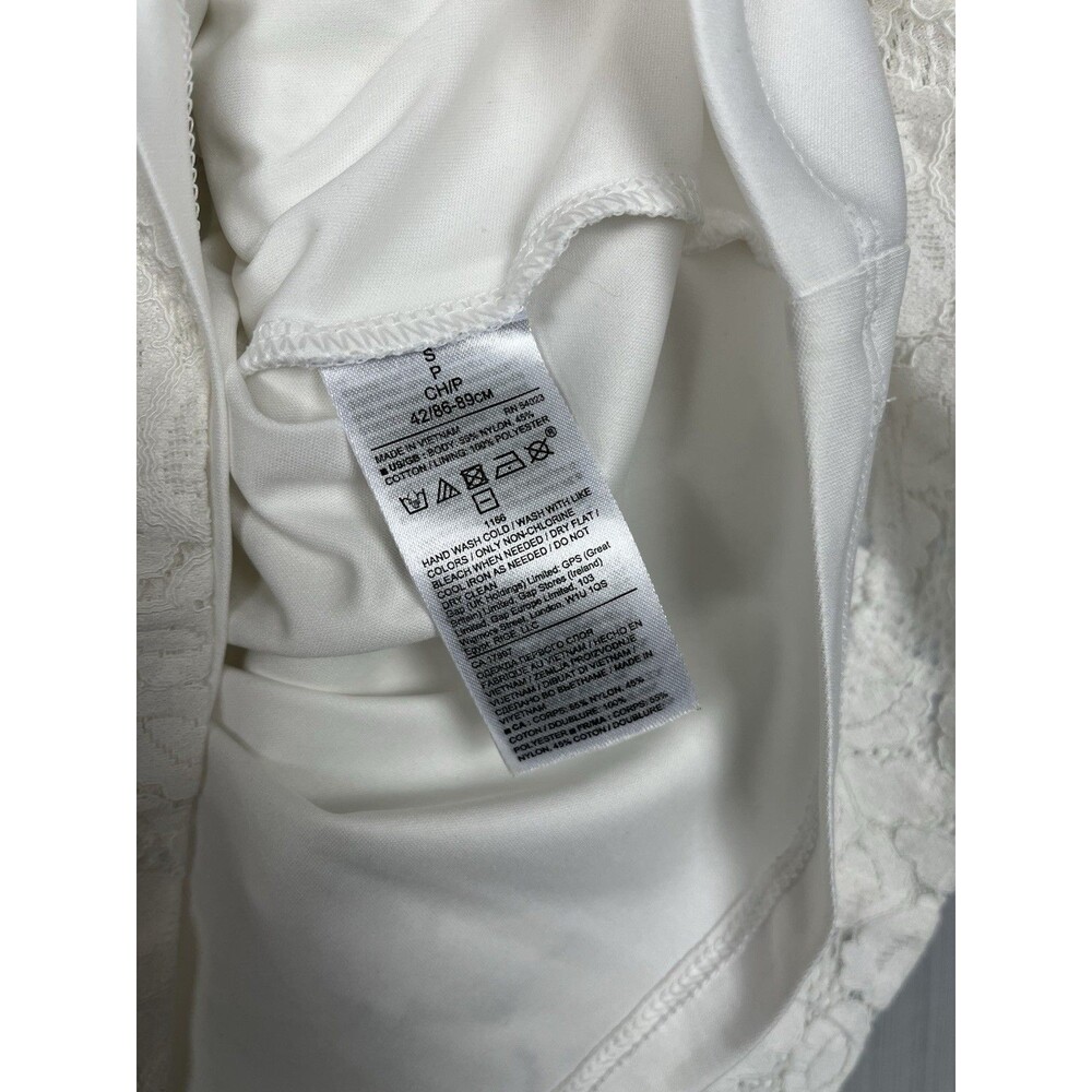 Banana Republic Lace Blouse Women S White Bell Sleeve Fully Lined Romantic - Picture 9 of 10